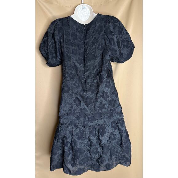 Madewell Black Aida Floral Mini Dress M - Picture 7 of 9